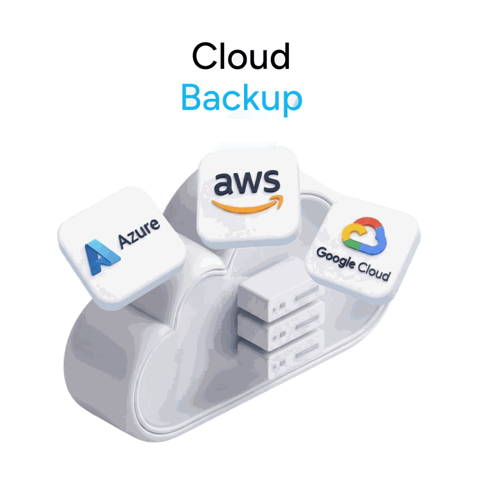 Cloud backup with Mindtime: Azure, AWS and Google Cloud workloads
