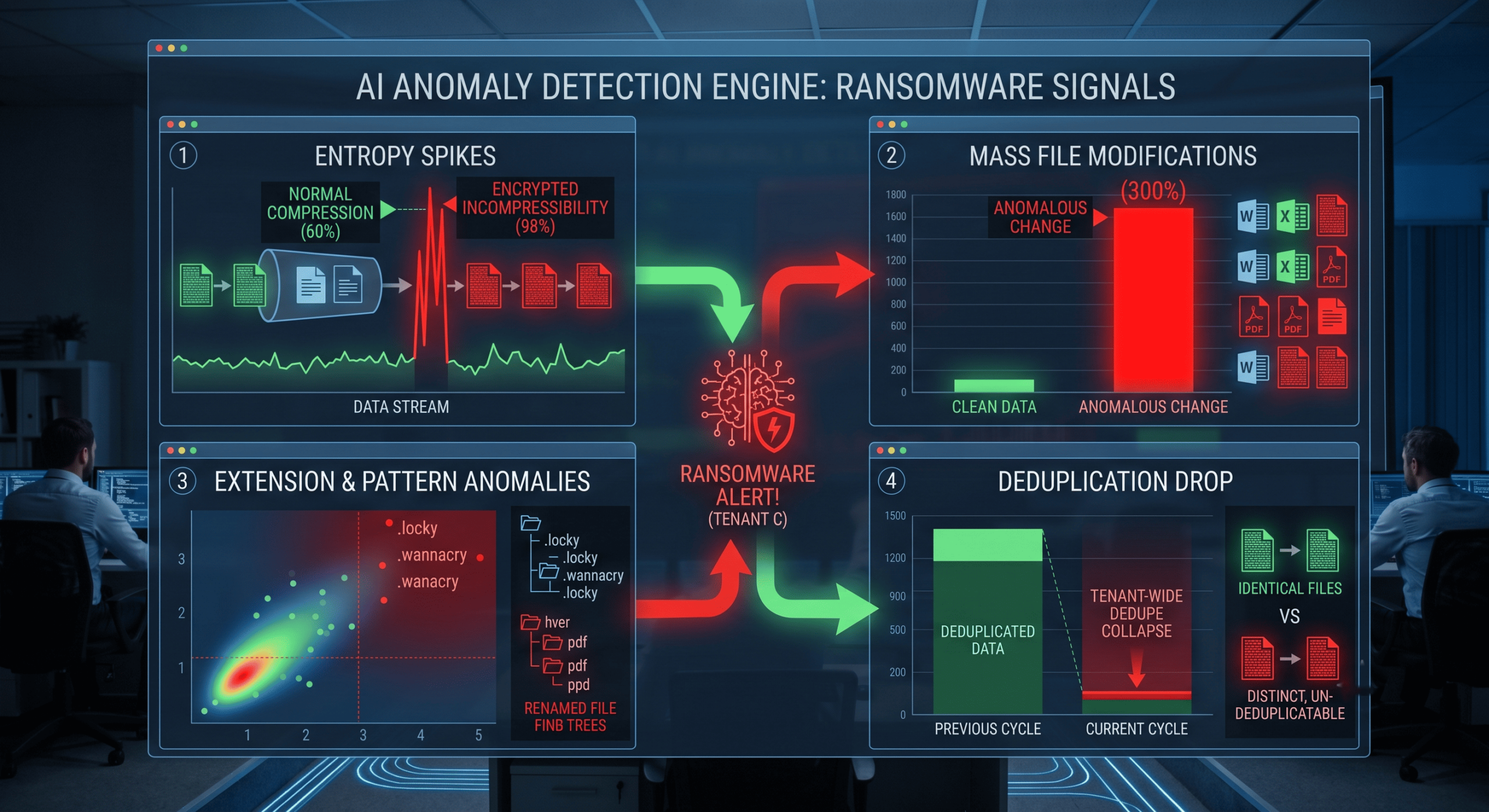 AI models watch for inside backup data.